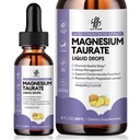 Sujeto líquido de amortiguación de magnesio para función muscular, soporte de salud del nervio y corazón, suplemento de magnesio de alta absorción con B6, CoQ10, Vegan, No GMO, Gluten/Sugar Free Pineapple Flavor, 2 Fl Oz