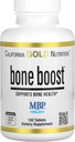 California Gold Nutrition Bone Boost Supplement, Support for Bone Health, Nutrient Blend with Calcium and Vitamin D, Vegetarian Friendly, Gluten Free, Non-GMO, 120 Tablets