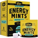 Viter Energy Caffeine Mints 80mg Extra Strength - 90 Pieces Caffeinated with B Vitamins. Sugar Free Vegan Breath Mint. Energize Nootropic Focus Booster for Fast Alertness (Peppermint Flavor, 30 Pack)