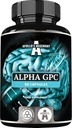 HEGEMONIO DE APOLLO Alfa-GPC 600mg por dosis diaria - 90 cápsulas de Choline Vegan - 99% Choline Alfoscerate Suplemento dietético - Lipid Choline - Memory and Concentration Capsules