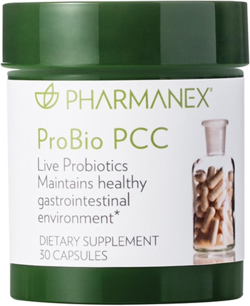 Nu Skin ProBio PCC - Suplemento Probiótico para Salud Gut y Apoyo Inmunitario Silencio Suplemento Digestivo Probiótico Silencio Suplemento dietético diario Capsule  2 Billion CFU per Capsule