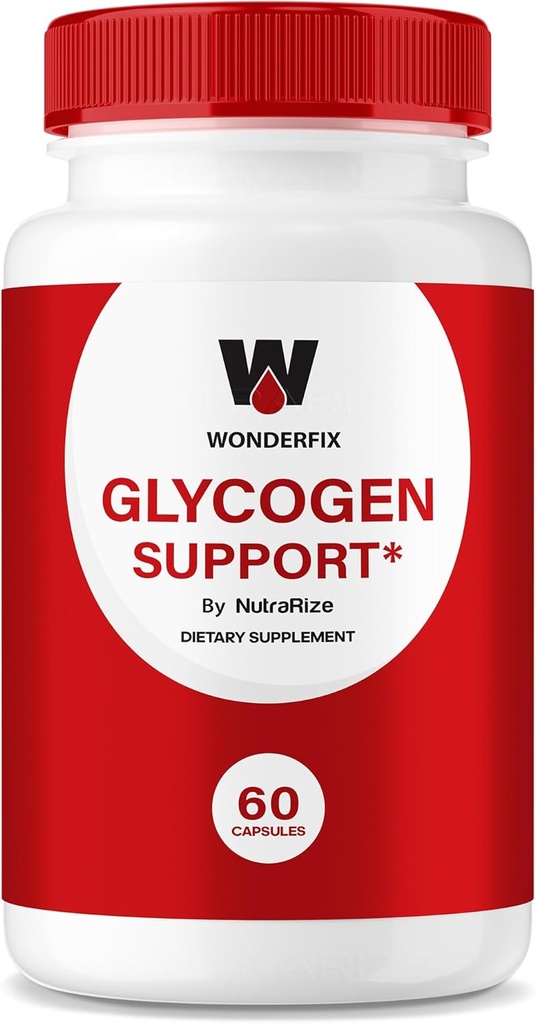 Wonderfix Glycogen Support Capsules - Official Wonderfix Glycogen to Maintain Stable Healthy Levels, Glycogen Support Advanced Blood Dietary Supplement, Wonder Fix Formula Reviews (60 cápsulas)