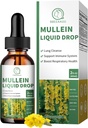(2 Pack) Mullein Drops for Lungs, 16-in-1 Mullein Leaf Extract 800MG for Lung Cleanse, Respiratory, Immunity, with Quercetin, Marshmallow, Black Cumin Seed, Elderberry, Non-GMO, 2 Fl Oz
