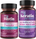 Purity Products Bundle - MyBiotin ProClinical + MyKeratin Advanced Hair Therapy MyBiotin ProClinical (Biotin, MB40X Matrix, Astaxanthin) - MyKeratin (Siguiente Generation Keratin Hair, Skin & Nails)