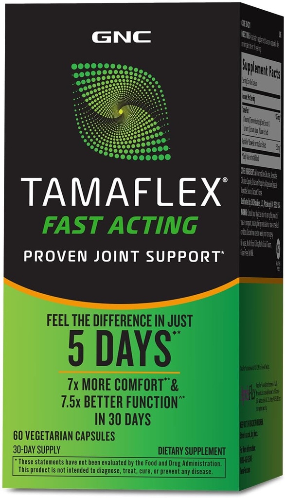 GNC TamaFlex Fast Acting, Joint Support, 60 cápsulas vegetarianas