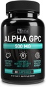 Alpha GPC 500mg Capsules tención 80 Conteo ← Apoyos Saludable Función Cognitiva tención Asistencias Memoria Saludable Silencioso Dosificado para la Biodisponibilidad Optimal