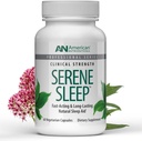 American Nutriceuticals - Serene Sleep Aid - with Melatonin &amp; Magnesium - All Natural Sleep Aid for Adults -Long-Lasting - 60 Capsules -30 Day Supply