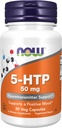 AHORA Suplementos de alimentos, 5-HTP (5-hidroxitryptofan) 50 mg, Apoyo neurotransmisor*, 30 cápsulas de verduras