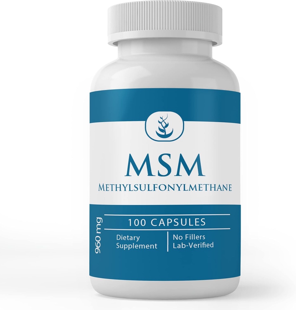 Pure Original Ingredients MSM, (100 Capsules) Always Pure, No Additives Or Fillers, Lab Verified