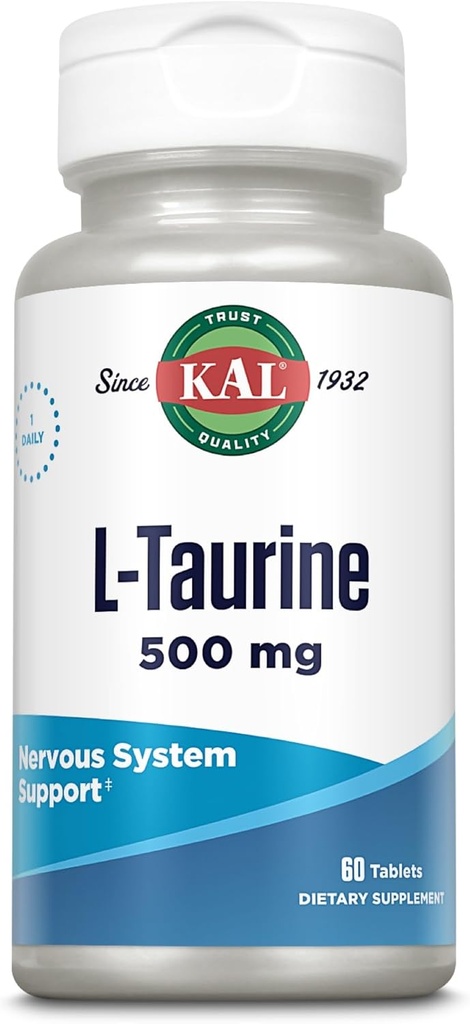 Kal 500 Mg L-Taurine Tablets, 60 Conde