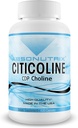 Absonutrix Citicoline CDP Choline 530mg, Suplemento Nootrópico, GMP certificado, Tested de Terceros, Easy to Swallow, 120 caps Veg, mejora las habilidades cognitivas, apoya la memoria, no GMO, hecha en EE.UU.