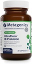 Metagenics UltraFlora IB Probiotic - Alivio para el trastorno intestinal ocasional* - Probióticos para la salud digestiva* - Anti-Bloat for Men &amp; Women* - 60 Billion CFU - Non-GMO, Gluten-Free - 30 cápsulas