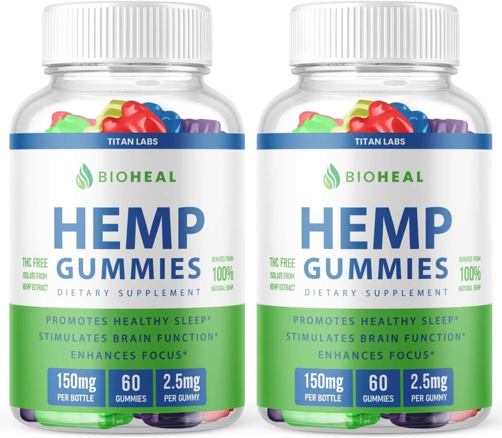 (2 Pack) Bioheal Gummies, Bioheal Gummies for Tinnitus, Bioheal Gummies 300mg, Bio Heal Gummies, Bioheal Hemp Gummies, Bioheal Gummy S, Bioheal Gummies Advanced Formula Support (120 Gummies)