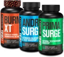 Bloqueador de Estrógeno para Hombres + Bóster de testosterona de Primasurge para Hombres + Burn XT Burn-XT Thermogenic Fat Burner - Appetite Suppressant for Weight Pérdida