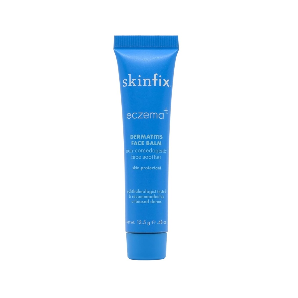 Skinfix Eczema+ Dermatitis Face Balm: Dermatitis facial de blanco, Eczema " Patches de piel seca, Balm concentrado que deja la piel irritada Soothed " Protected, 0.48 Fl Oz