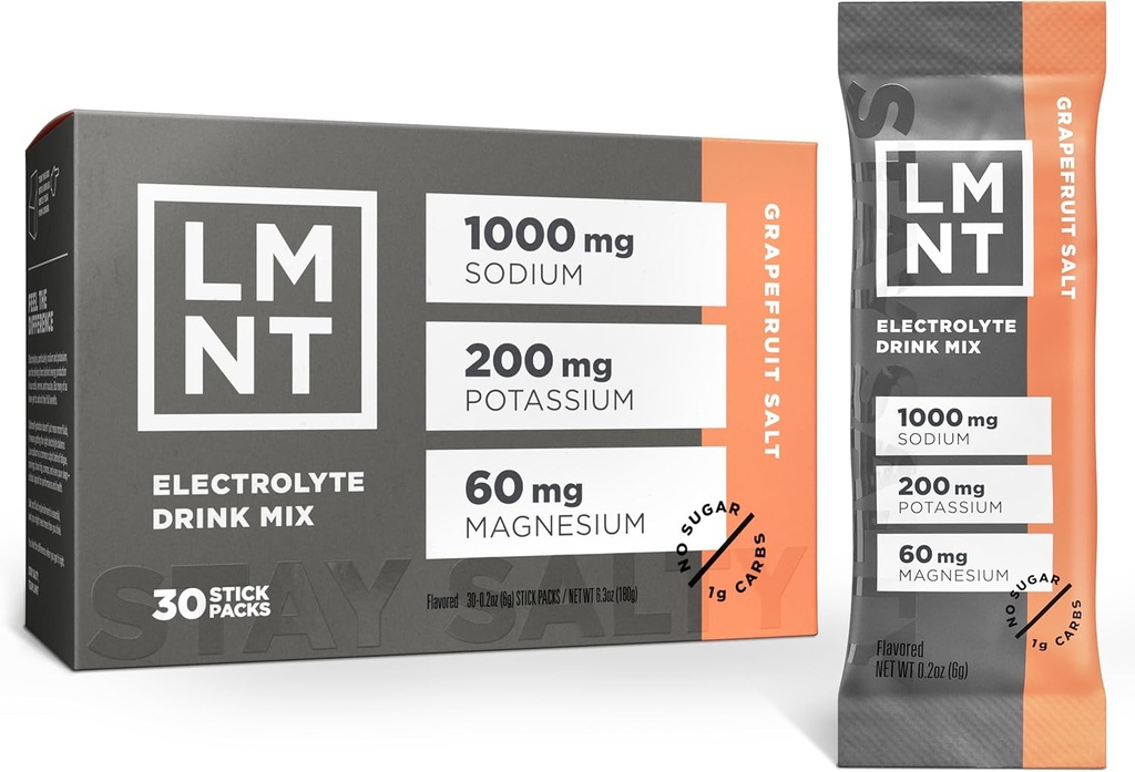 LMNT Zero Sugar Electrolytes - Grapefruit Salt ← Bebida Mix