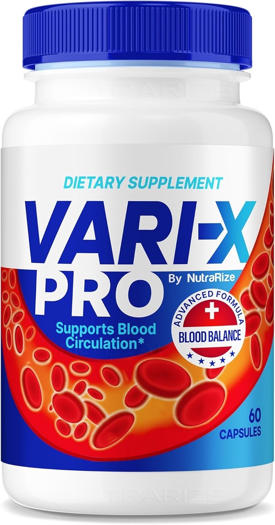 Vari-X Pro, Suplemento Oficial de Apoyo a la Sangre, Todas las Fórmulas Naturales para los Niveles Saludables, Píldoras Premium Varix Pro, Revisión VariXPro Plus (60 Cápsulas)