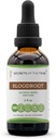 Secretos de la Tribu Bloodroot Alcohol Tincture Extract, Cultivado responsablemente Bloodroot (Sanguinaria Canadensis) Root seco (2 fl oz)