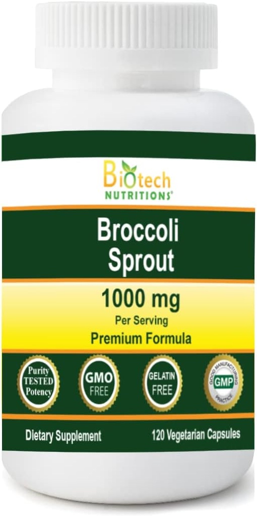 Broccoli Sprout 1000 mg Servir 120 cápsulas vegetales