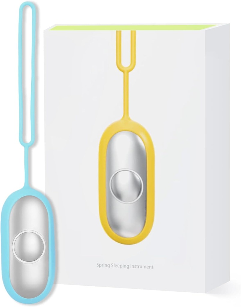 Dispositivo compacto de ayuda para dormir con mano - Herramienta de relajación para mejorar el sueño, el frío " , Intensidad de masaje ajustable, portátil " fácil de cargar(Blue)