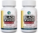 Increíbles hierbas enteras Spectrum Negro Semilla Original, Vegetarian Capsules - Gluten Gratis, No GMO, Cold Presionado Nigella Sativa Ayudas en Salud Digestiva - 100 Cuenta, 475 mg (2-Pack)