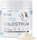 Colostrum Suplemento Polvo para Humanos - Suplemento de Colostrum de Bovino Orgánico para Salud Gut, Crecimiento del Cabello, Apoyo Inmunitario - Desarrollado (73 Servimientos)