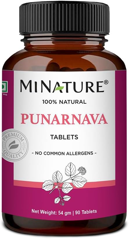 Punarnava Tablets by mi Nature Anterior 90 Tablets, 1000 mg Duración 45 Días Suministrar tablas herbales tortura Vegan ← Boerhaavia diffusa sufrimiento desde India