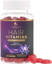 Vitaminas para el cabello Mangas con Biotina 5000 mcg - Más fuerte, cabello radiante, piel &amp; uñas Suplemento - Vitamina E &amp; C, Crecimiento del cabello Apoyo Vitamina para Hombres Mujer, No GMO & Gluten Gratis - 60 Gummies