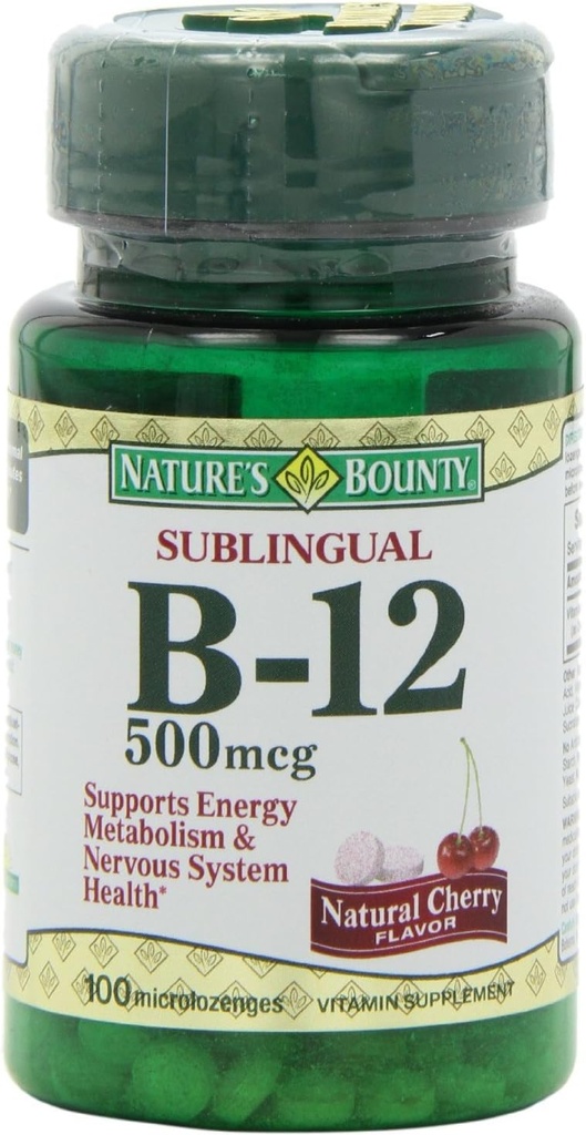 Vitamina B-12 500 mcg, 100 ea(Pack of 3)
