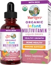 MaryRuth Organics Multivitamin with Iron for Infants Silencio USDA Orgánica ← Liquid Drops for Babies 6-12 Meses Silencioso Apoyo &amp; Bienestar general ← Vegan ← Non-GMO  Gluten Free ← 2 Fl Oz