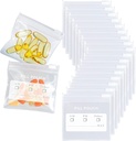 18 Packs Pill Pouches BPA Bolsas de Píldora Gratis 12mil Ven con Mark Pen 3 x 2,75 pulgadas Pequeñas bolsas de cremallera con papel de cierre de sellos de la etiqueta Pouch para organizador de píldoras de viaje, joyería, piezas pequeñas de artesanía