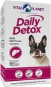 Planeta Vital - Daily Detox for Dogs with MSM, Milk Thistle, Spirulina, and Turmeric, Supports The Immune System and Natural Cleansing of The Liver - 60 Beef Flavored Chewable Tablets