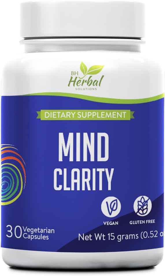 Claridad Mente - Estabilizador Mood - Mejora el enfoque y la concentración - 100% Herbal y Natural