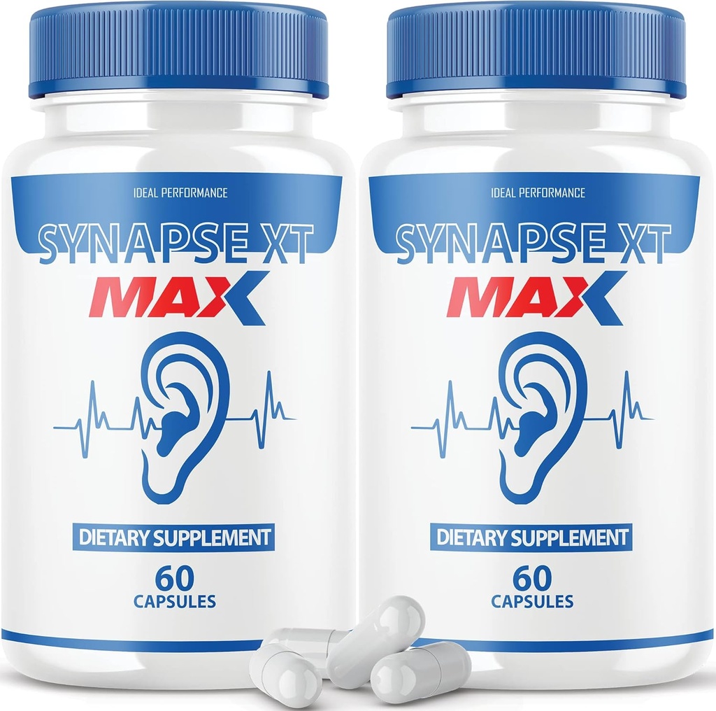 IDEAL PERFORMANCE (2 Pack) Synapse XT Max Tinnitus Supplement Pro Premium Relief Pills (120 cápsulas)