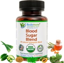 USDA Organic Blood Sugar Blend ← Apoya Metabolism saludable* TENIDO CON Bitter Melon, Moringa, Aloe Vera, Nopal, Papaya Extracts &amp; More TEN 60-Day Supply TEN Vegan " Non-GMO TEN USA-Made