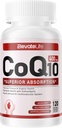 CoQ10-400mg-Softgels con PQQ, BioPerine &amp; Omega-3, Coenzyme Q10(Ubiquinona) Suplemento para Alta Absorción, Potencial Antioxidante, Corazón de apoyo &amp; Producción de energía, 120 Servimientos
