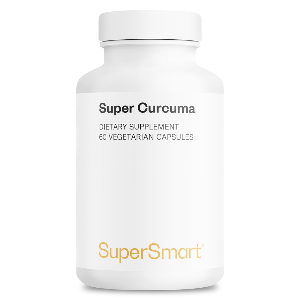 Supersmart - Super Curcuma 1000mg per Serving (Meriva Extract) - Ayurvedic Turmeric Extract - Highly Bioavailable | 60 Vegetarian Capsules - Non-GMO