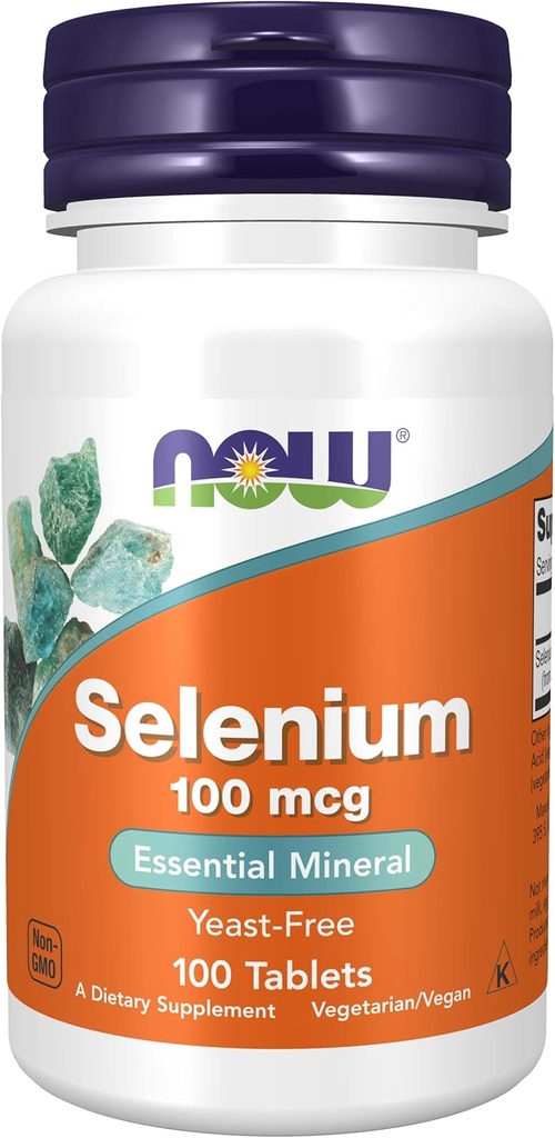 Ahora Alimentos Selenio, 100mcg, 100 Tabs