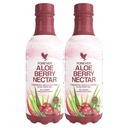 Forever Living - Aloe Berry Nectar - 90,7% Aloe Vera Gel con cervecerías y manzanas - No Preservadores - 1L (Pack of 2)