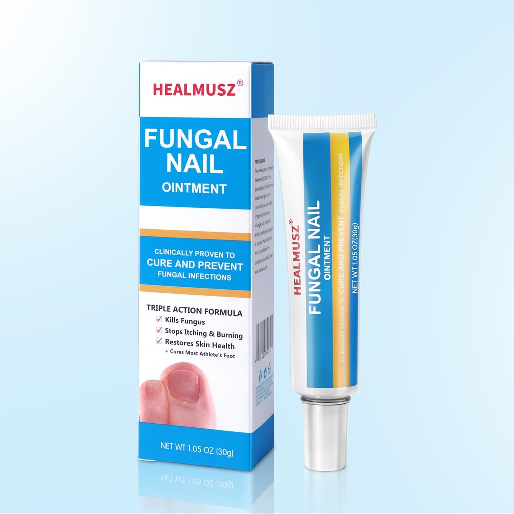 HEALMUSZ Toe Nail Fungus Ointment, Antifungal Cream for Toenail Health, Foot Fungus with Tolnaftate.