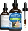Pet Well being Sneeze Ease for Cats - Occasional Sneezing, Seasonal Allergies, Nose and Eye Discomfort, Eyebright, Nettles - Veterinarian-Formulated Herbal Supplement 4 oz (118 ml)