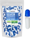 XPRS Nutra Size 0 Empty Capsules - 1000 Count Empty Gelatin Capsules - Pills DIY Capsule Filling - Pure Bovine Pill Gel Caps for Do-It-youself Supplements (Blue/White)