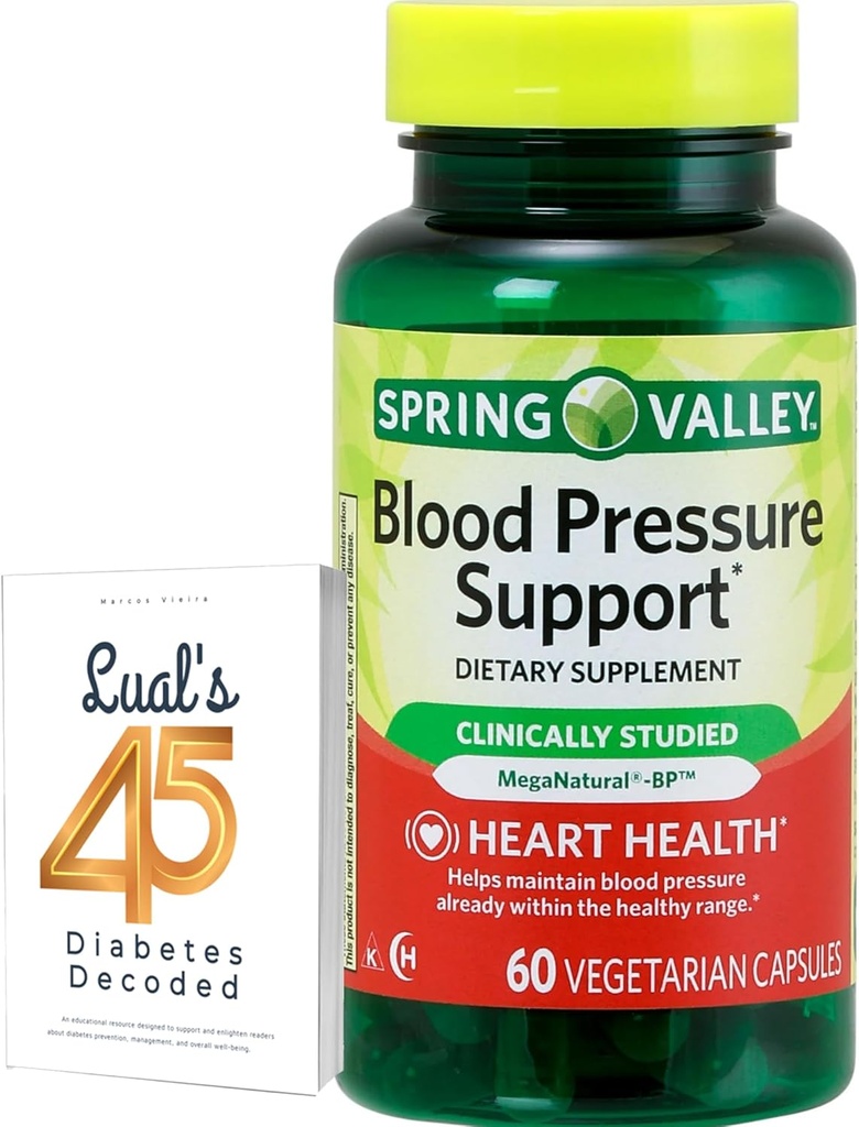 Spring Valley Blood Pressure Support, 60 Capsules. includes | from A to Zinc with LUAL|