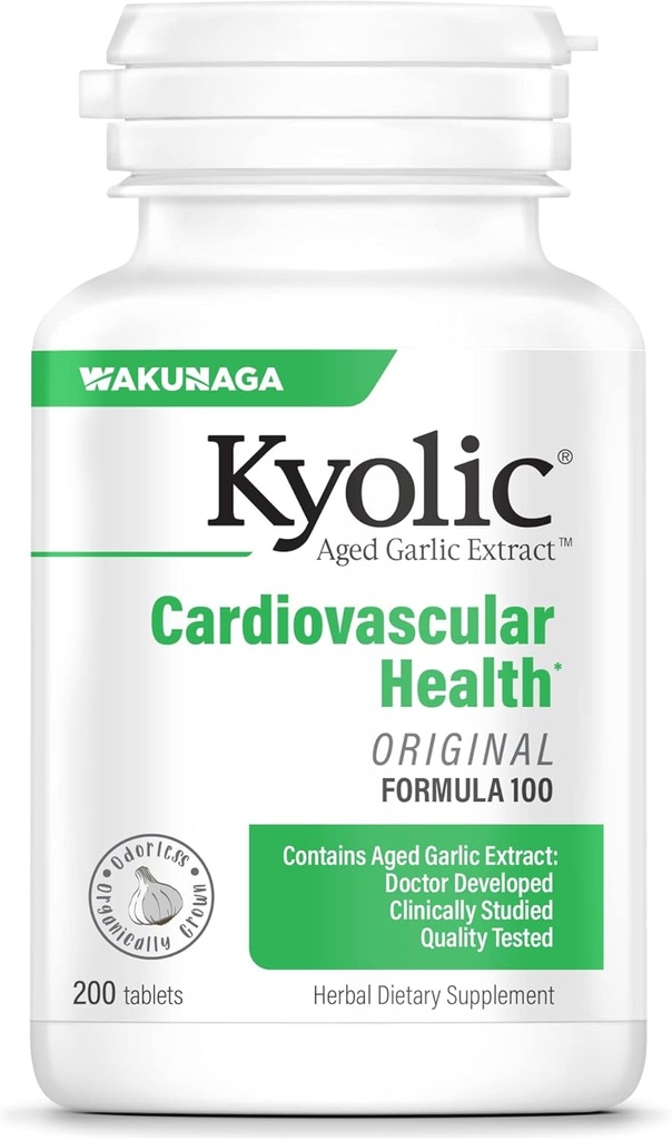 Extracto de ajo envejecido Kyolic Fórmula 100, Cardiovascular