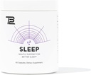 TB12 Sleep - Suplemento para dormir con Magnesio, L-Theanine, Chamomile, GABA y Melatonina para caer más rápido, promover la relajación y mejorar la calidad del sueño. Stress and Mood Nightly Support