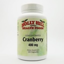 Holly Hill Health Foods, Cran-Max Concentrated Cranberry 400 MG, 120 cápsulas