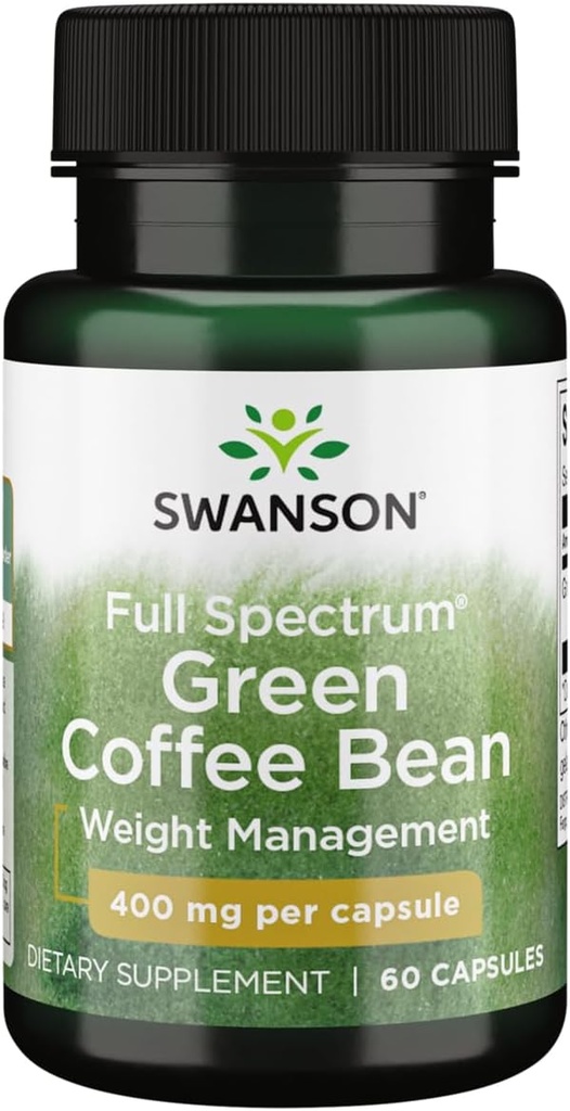 Swanson Full Spectrum Green Coffee Bean 400 Milligrams 60 cápsulas