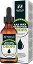Orgánicas gotas de eliminación de cera para los oídos cerrados – Natural Ear Wax Cleaner Oil for Kid, Adult, Baby – Earwax Removal Liquid for Unclogging Ears, Earaches, Ear Health (Made in USA)