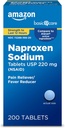 Cuidado básico Naproxen Sodium Tablets, 200 Cuenta (Pack of 1) (Packaging may vary)