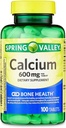 Valle de Primavera - Calcio 600 mg (Pack of 2) 200 Tabletas Coadas totales